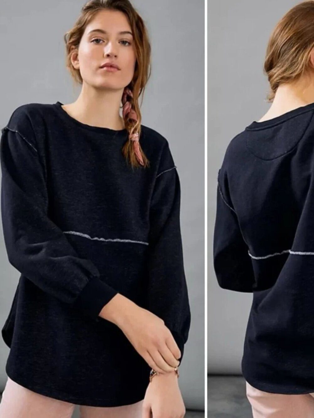 Anthropologie Maeve Maizie Raw-Edge Top Size XS